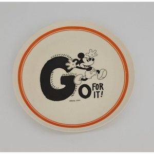 Daiso Walt Disney Mikey Mouse G Collector Plate Go For It Bamboo Fiber